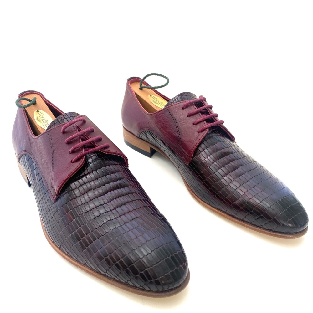 Deckard Men's Two-Tone Bourdeaux Lace-Up Waverly Oxford Shoe